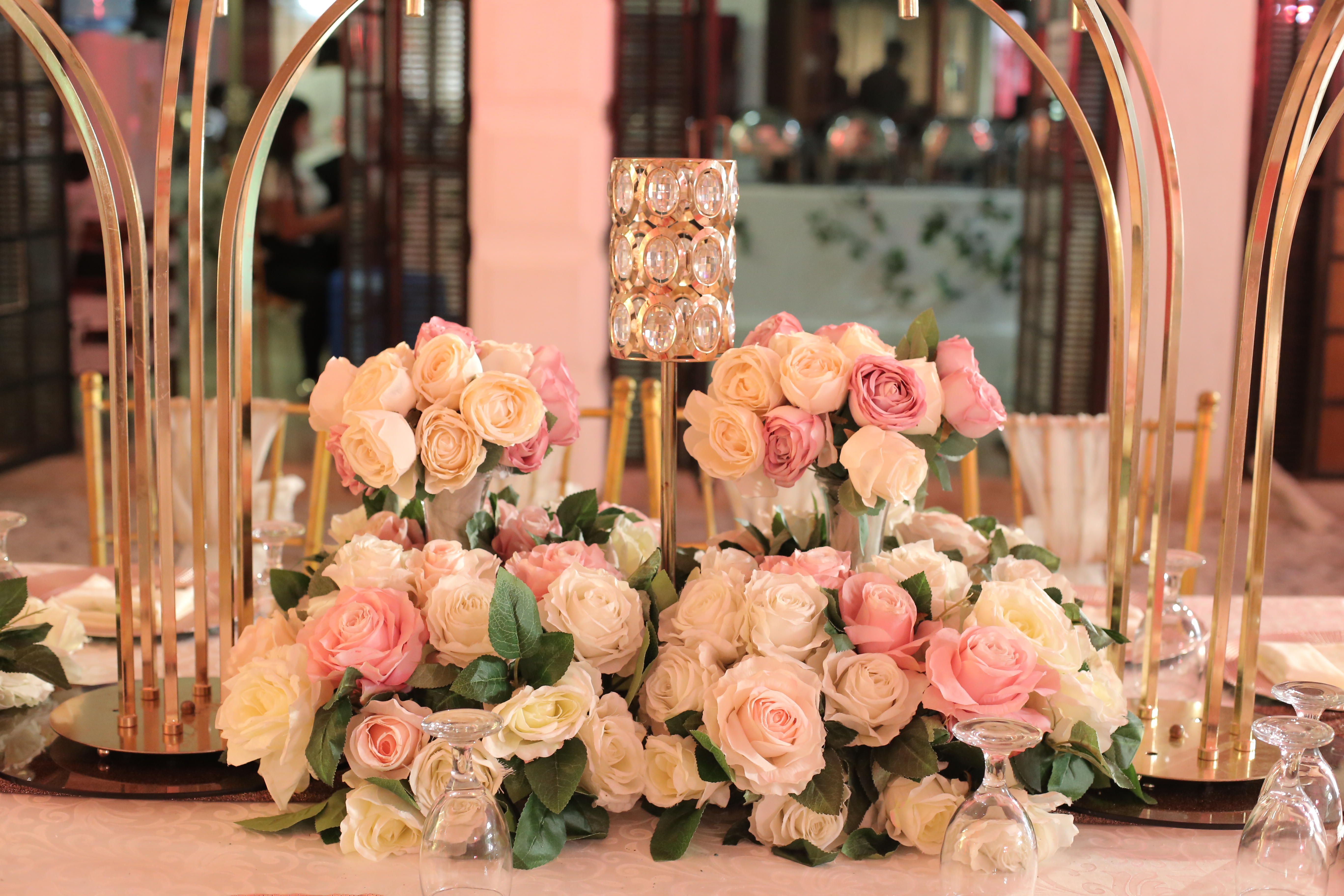 Wedding reception styling by Alba Catering